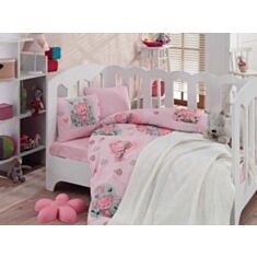 Комплект постельного белья Cotton Box BEBEK Mini Pink 100 * 150 + плед - фото