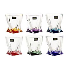 Набір стаканів Bohemia Quadro Color 99999-72T76 340 мл 6 шт - фото