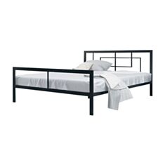 Ліжко Метал-дизайн Квадро 140*200 чорне - фото