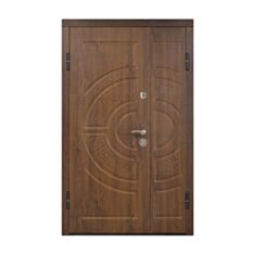 Двері металеві Міністерство Дверей Vinorit ПО-08 Дуб темний 120*205 см праві - фото