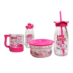 Детский набор посуды Vittora Boby VT-712010 розовый - фото
