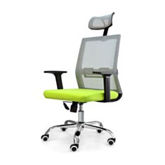 Крісло офісне Goodwin Zooma gray-green - фото