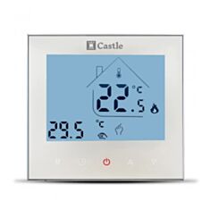 Терморегулятор програмований Castle AC605H білий - фото