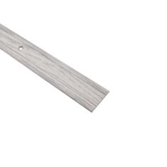 Поріг алюмінієвий Алюсервіс ПАС-1314 рифлений 29*2 мм 90 см дуб сніжний - фото