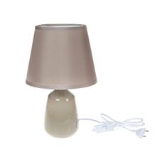 Лампа настольная BonaDi 244-108 с керамической основой белая - фото
