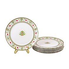 Набор тарелок Lefard Рождественская коллекция 943-159 6 шт 20 см - фото