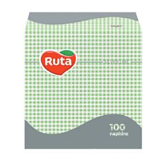 Салфетки бумажные Ruta 100 шт зеленые - фото