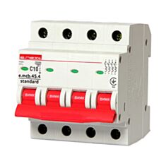 Автоматичний вимикач E.NEXT e.mcb.stand.45.4.C10 s002046 4P C 10 А 4,5 кА - фото