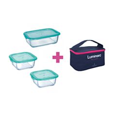 Набір контейнерів із сумкою Luminarc KeepnBox P8001 3 шт - фото