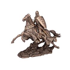 Статуетка Elisey 70039 А4 Воїн на коні зі списом 24 см - фото