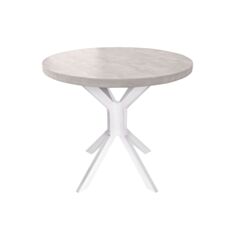 Стол обеденный Металл-Дизайн Фолд 80 см аляска/белый - фото