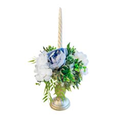 Підсвічник Блакитна квітка СО 28 см - фото