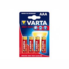 Батарейки Varta Max Tech AAA 1.5 V 4 шт - фото