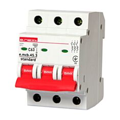 Автоматичний вимикач E.NEXT e.mcb.stand.45.3.C63 s002037 3P C 63 А 4,5 кА - фото