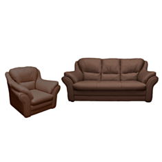 Комплект мягкой мебели Star коричневый - фото