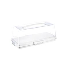 Тортівниця Dunya Plastik 30309-3DN-white прямокутна - фото