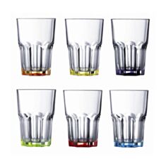 Набір високих склянок Luminarc New America Bright Colors J8932/1 350 мл 6 шт - фото