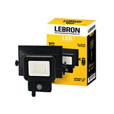 Прожектор світлодіодний Lebron LF-10Solar 17-16-10 10W чорний - фото