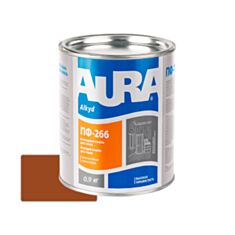 Емаль алкідна Aura Alkyd ПФ-266 для підлоги жовто-коричнева 0,9 кг - фото