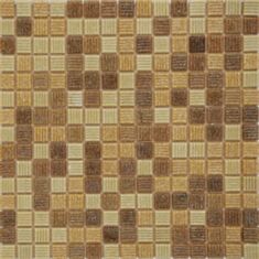 Мозаїка Vivacer GLmix19 2*2см 32,7*32,7 беж коричневий - фото