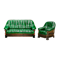 Комплект м'яких меблів Judith зелений - фото