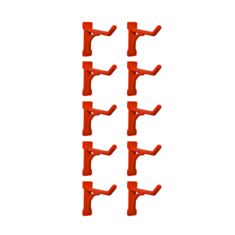 Крючки для панели Алеана 127051 10 шт 12*40*60 мм оранжевые - фото