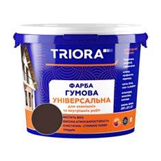 Фарба гумова універсальна TRIORA 44 RAL 8017 темно-коричнева 12 кг - фото