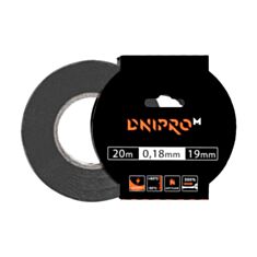 Лента изоляционная Dnipro-M 0,18*19 мм 20 м черная - фото