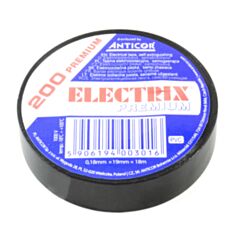 Изолента Electrix Премиум 420-07 ПВХ 18,3 мм 19 м черная - фото