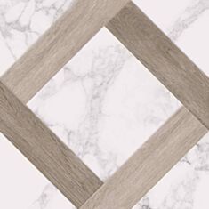 Керамограніт Golden Tile Marmo Wood 4V0880 40*40 см білий - фото