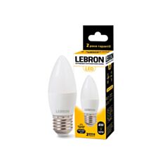 Лампа світлодіодна Lebron LED L-C37 4W E27 4100K 320Lm кут 220° - фото