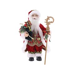 Новогодняя игрушка Санта с подарками BonaDi NY44-140 30 см красная - фото