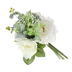 Декоративний букет троянд BonaDi DY7-337 35 см білий - фото