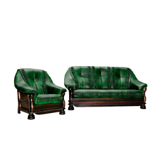 Комплект м'яких меблів Bourgogne зелений - фото