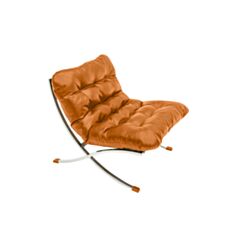 Крісло м'яке Leonardo Rombo помаранчеве - фото