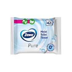 Влажная туалетная бумага Zewa Pure 42 шт - фото