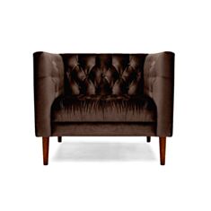 Кресло Кембридж коричневое - фото