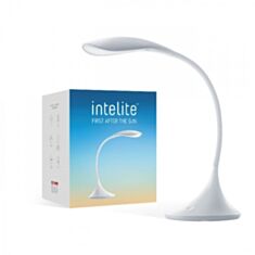 Настільна лампа Intelite Desklamp DL3-6W-Wt біла LED - фото
