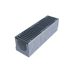 Лоток водоотводный бетонный Spark BetoMax ЛВ-20.29.33-Б 04500 с решоткой - фото