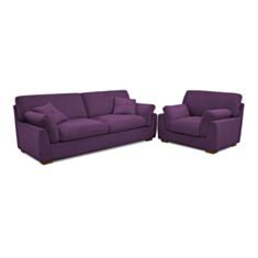 Комплект мягкой мебели Лион фиолетовый - фото