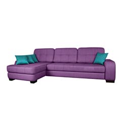 Диван угловой Сидней (Д53Пк) фиолетовый - фото
