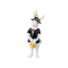 Фігурка декоративна Кролик в капелюшку Символ року 2023 Elendekor 192-257 10 см - фото