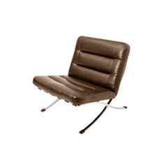 Кресло мягкое Leonardo Lexa коричневое - фото