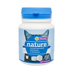 Поливитаминный комплекс Витомакс Nature для котят с молоком 100 таблеток - фото