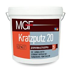 Декоративная штукатурка MGF Kratzputz К15 Барашек 25 кг - фото