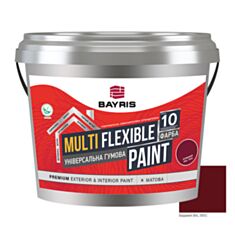Краска резиновая универсальная Bayris Multi Flexible Paint Ral 3005 бордовая 1 кг - фото