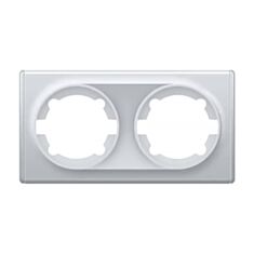 Рамка двухместная OneKeyElectro серая - фото