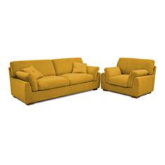 Комплект мягкой мебели Лион желтый - фото