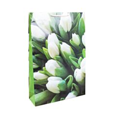 Пакет подарунковий Decorize 5432-4 тюльпани 25*37*8 см - фото