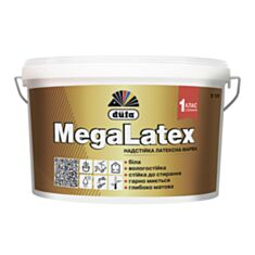 Інтер'єрна фарба латексна Dufa Megalatex D120 матова біла 14 кг - фото